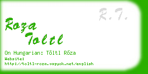 roza toltl business card