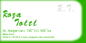 roza toltl business card